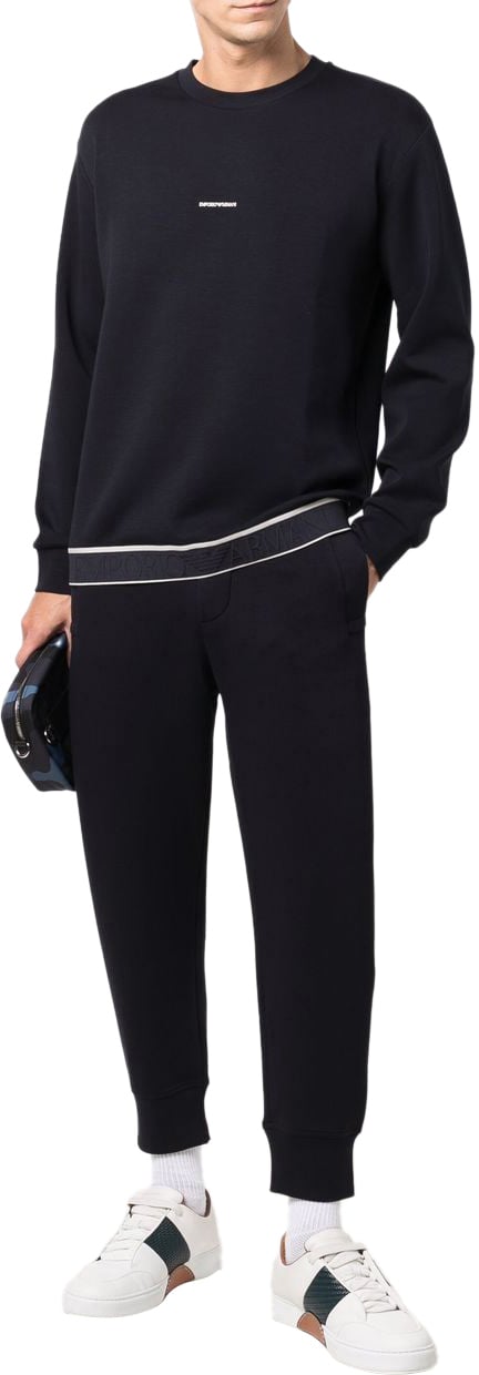 Emporio Armani Trousers Blue Blauw