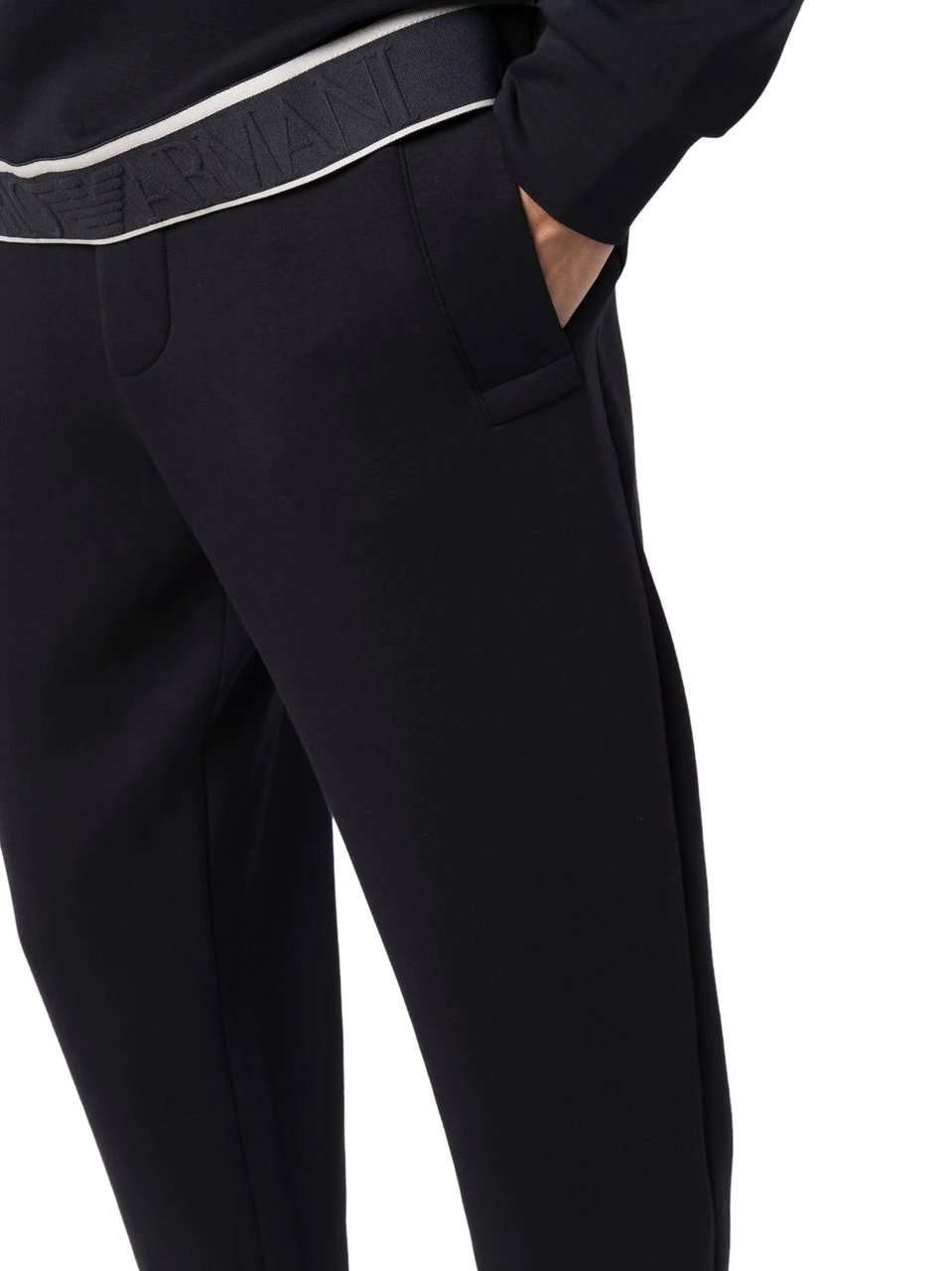 Emporio Armani pantaloni darkblue (navy) Navy
