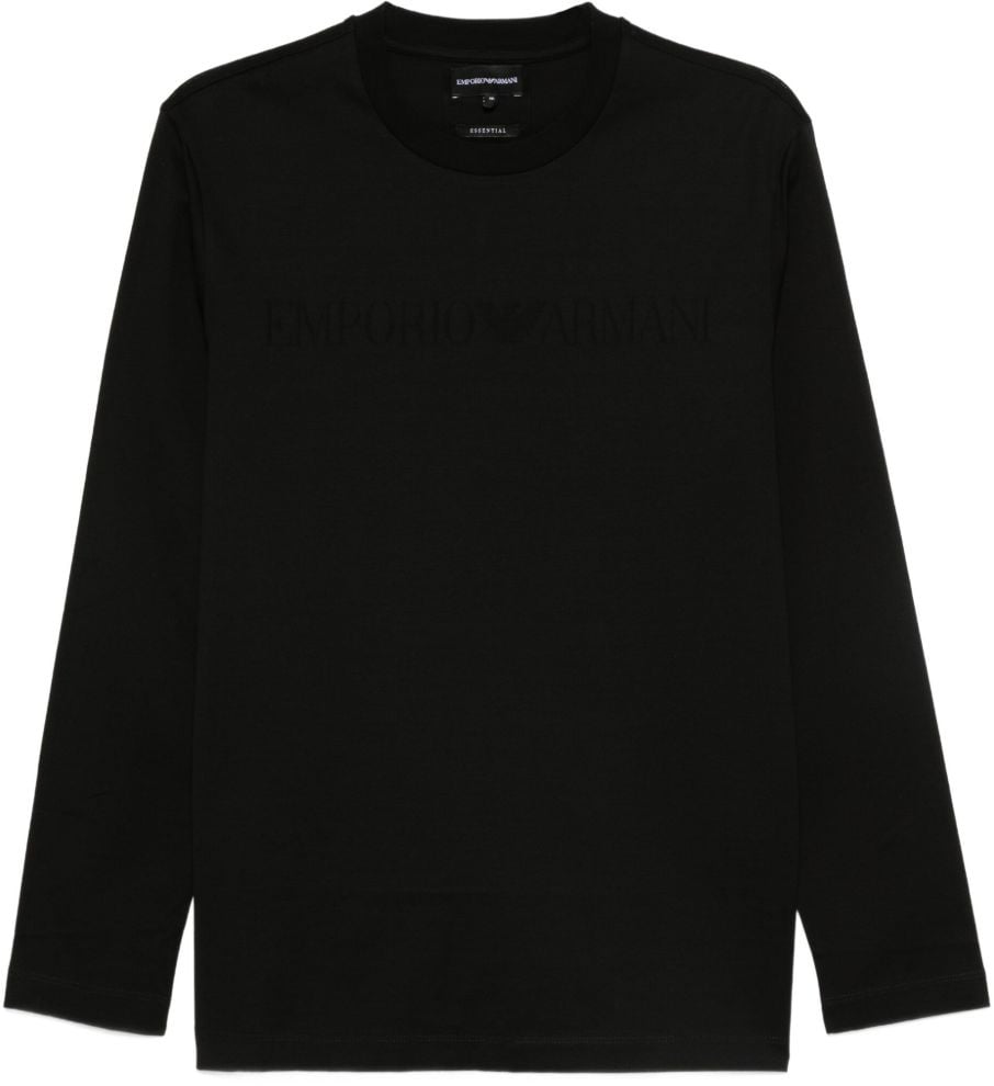 Emporio Armani T-Shirts And Polos Black Zwart