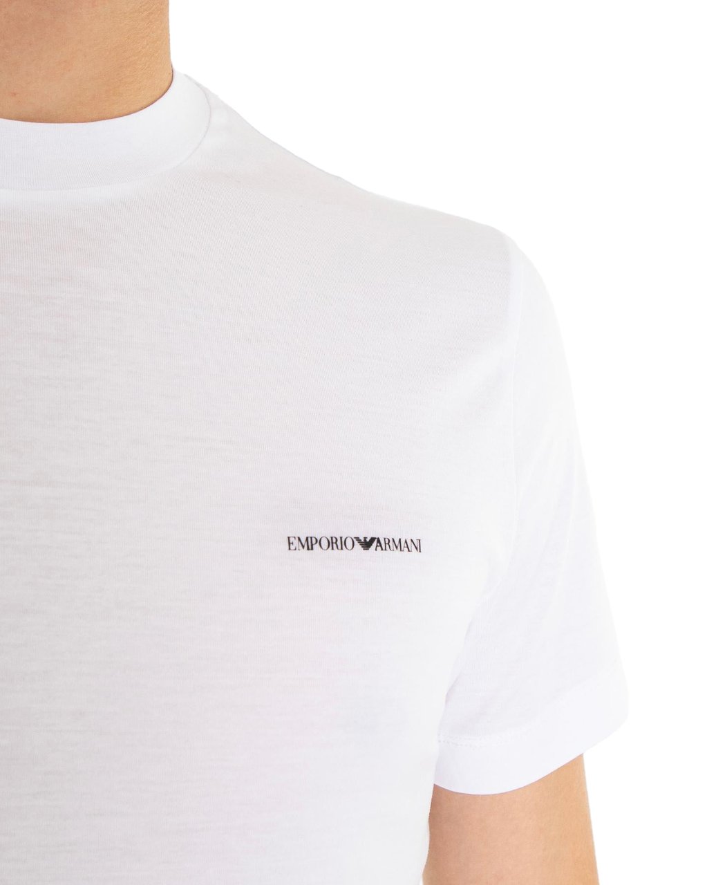 Emporio Armani Heren Logo T-Shirt Wit Wit