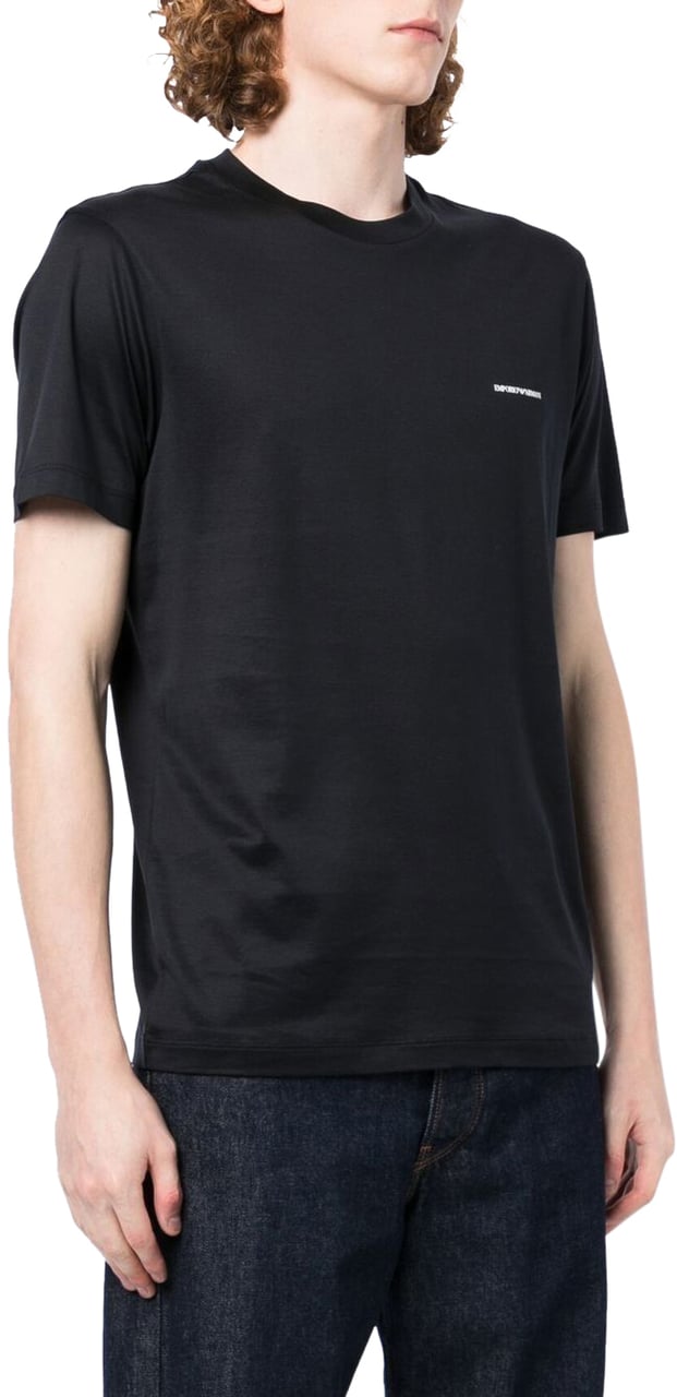 Emporio Armani T-Shirts And Polos Blue Blauw