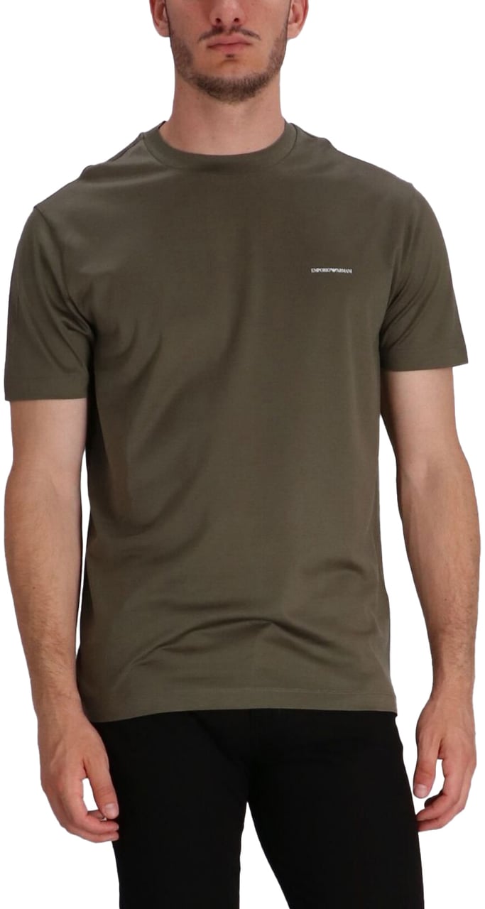 Emporio Armani T-Shirts And Polos Verde Chiaro Groen