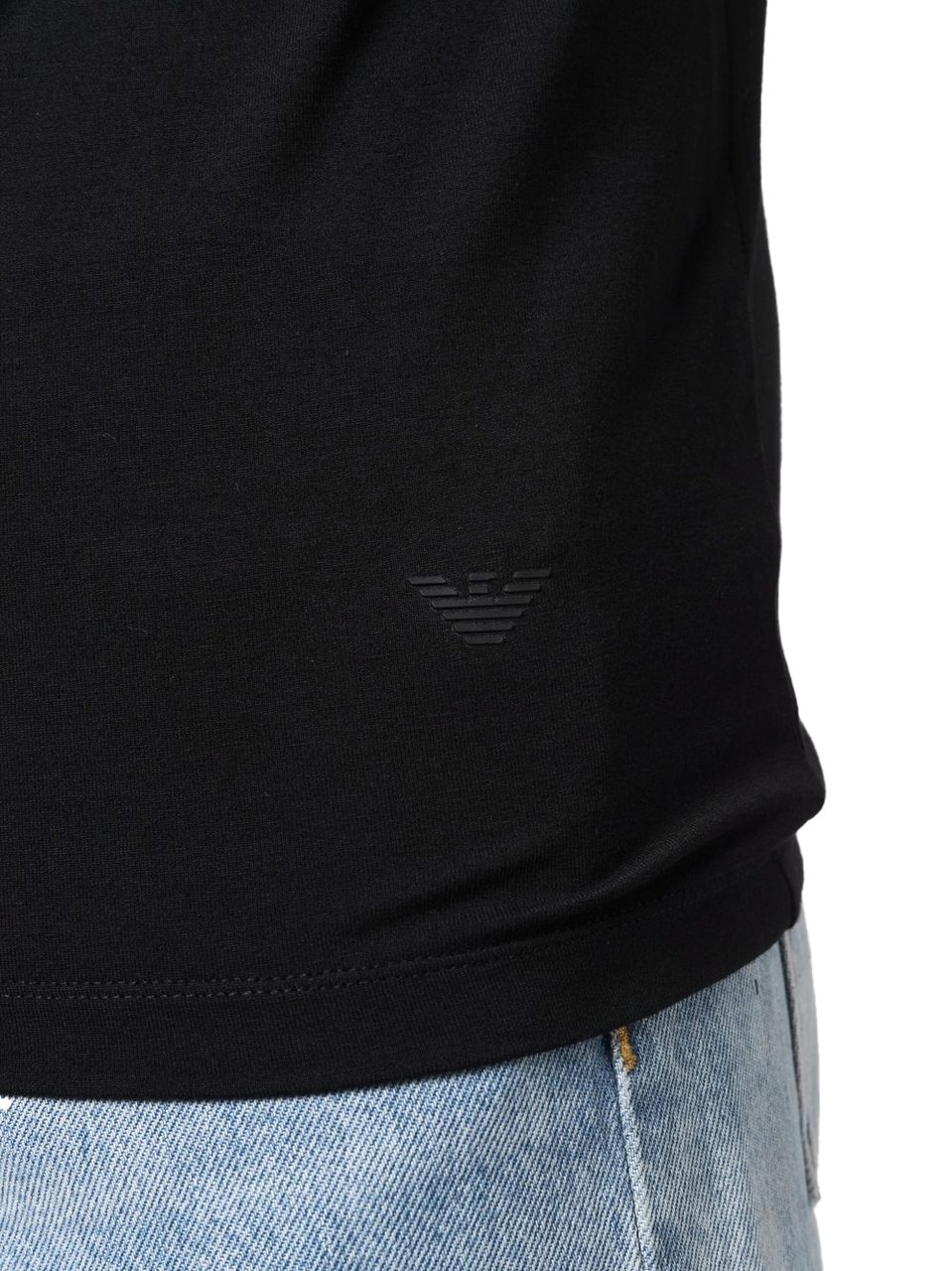 Emporio Armani T-Shirts And Polos Black Zwart