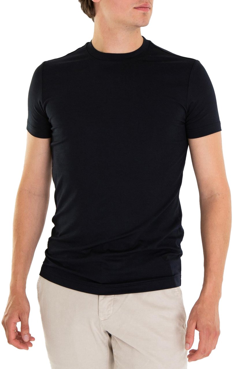 Emporio Armani Heren T-Shirt Blauw Blauw