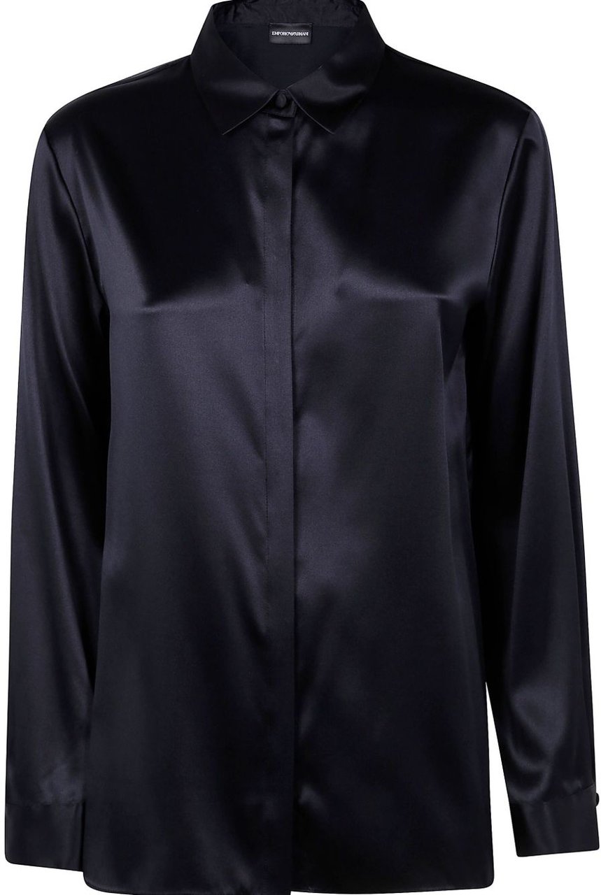Emporio Armani Shirts Black Zwart