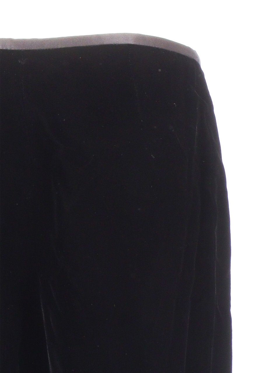Emporio Armani Wide-Leg Trousers with Smooth Flowing Fabric Zwart