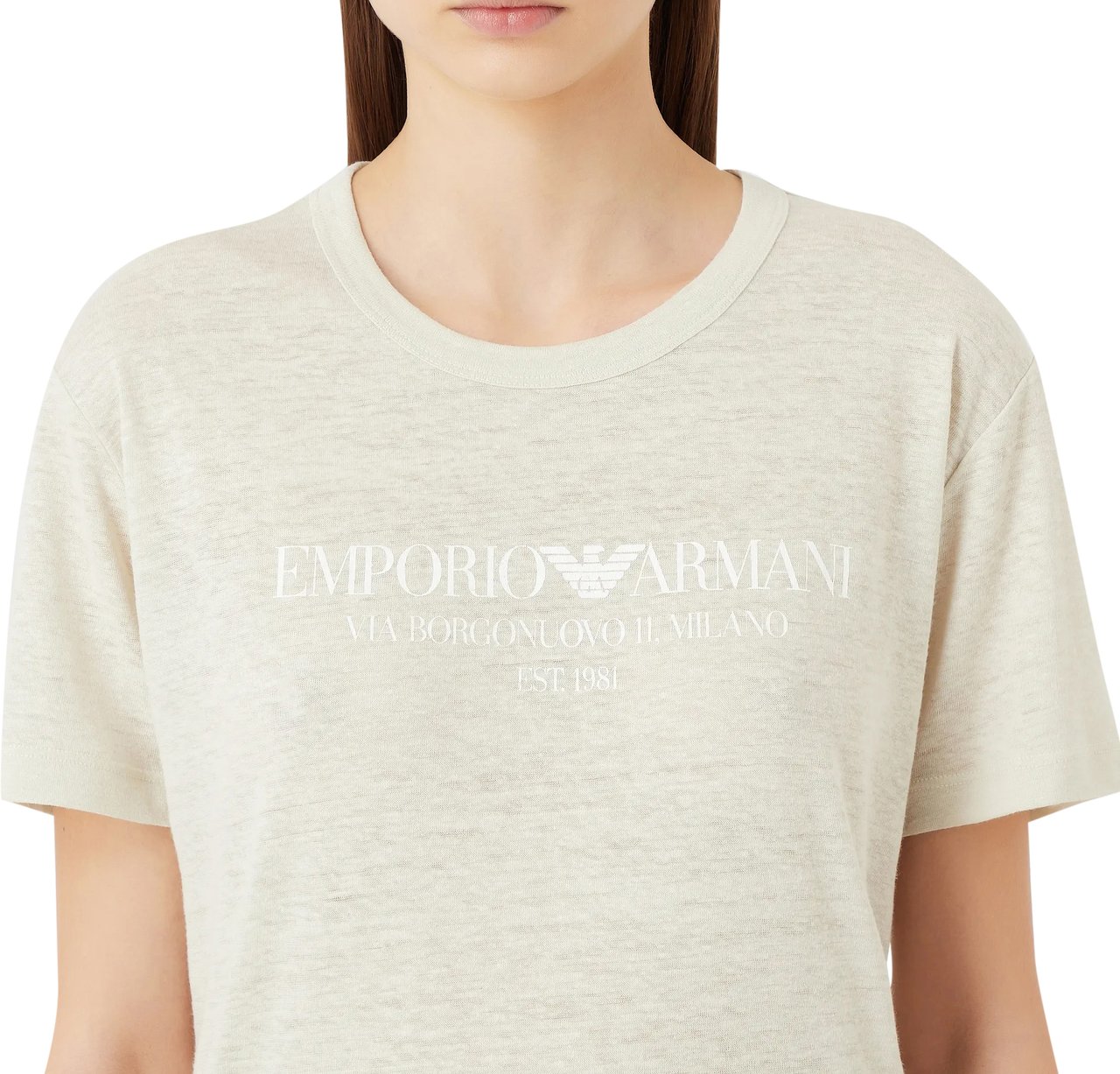 Emporio Armani T-Shirts And Polos Beige Beige