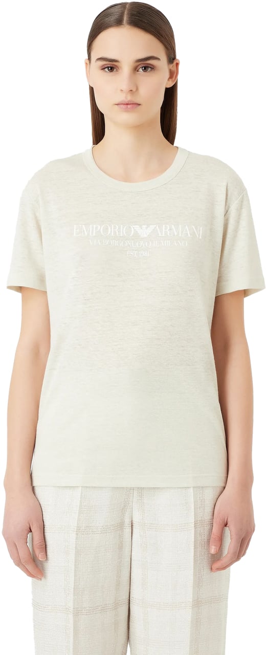 Emporio Armani T-Shirts And Polos Beige Beige