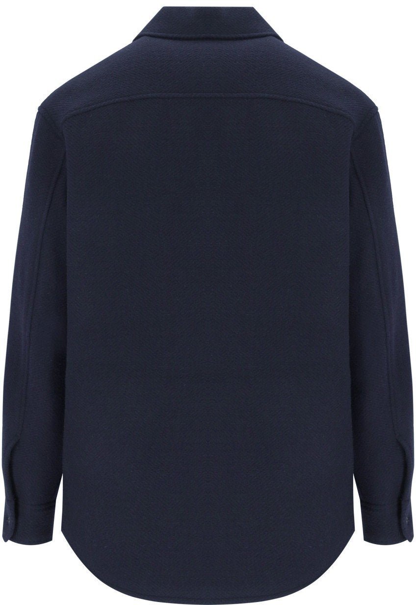 Emporio Armani EMPORIO ARMANI NAVY WOOL JACKET Blauw