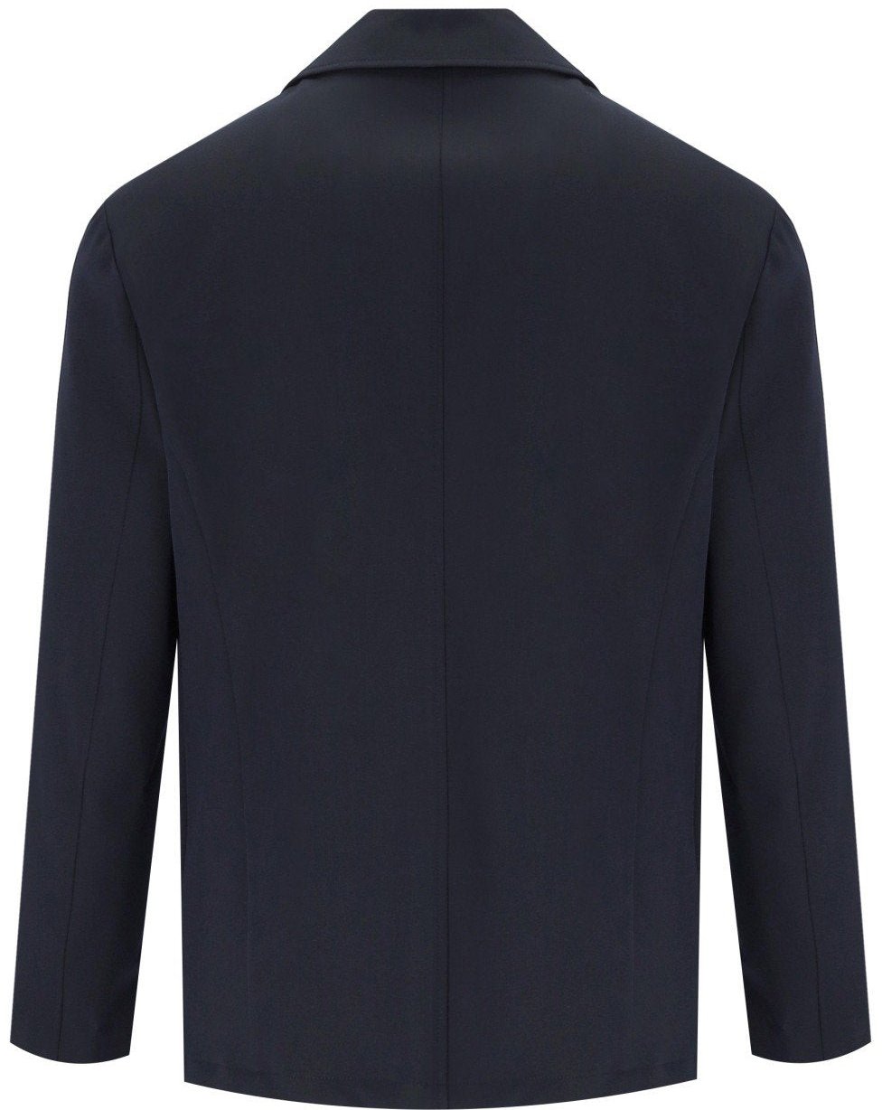 Emporio Armani EMPORIO ARMANI NAVY SINGLE-BREASTED JACKET Blauw