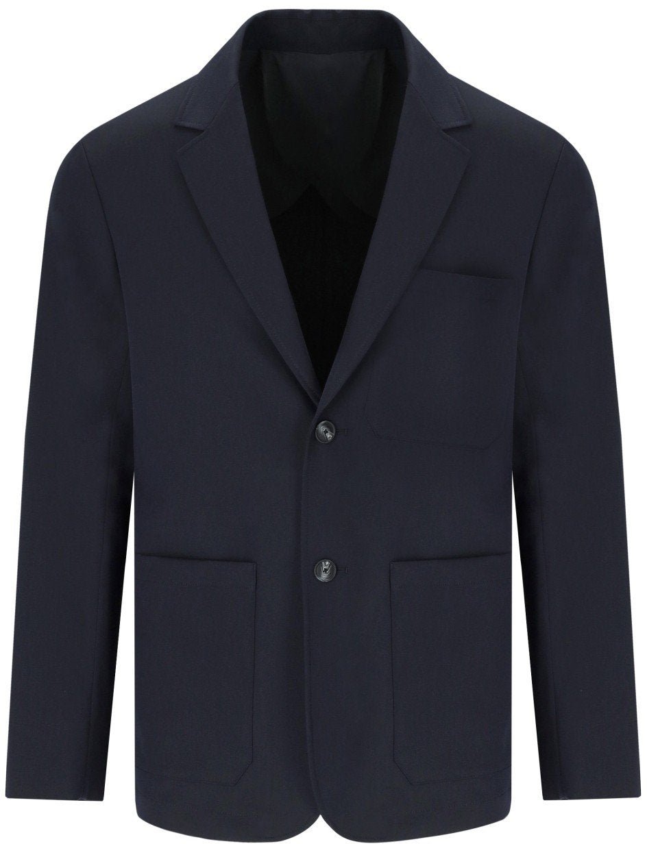 Emporio Armani EMPORIO ARMANI NAVY SINGLE-BREASTED JACKET Blauw