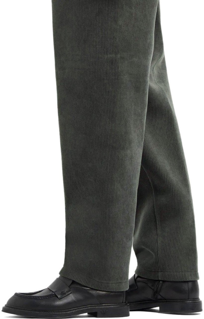 Emporio Armani EMPORIO ARMANI RIBBED PANTS Groen