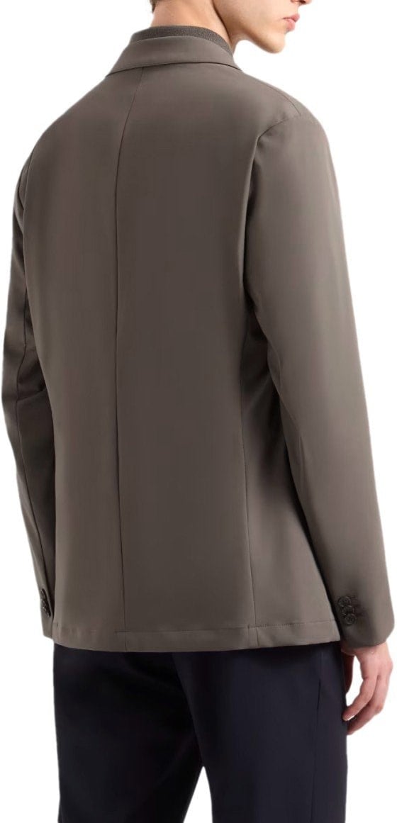 Emporio Armani EMPORIO ARMANI TRAVEL ESSENTIAL SINGLE-BREASTED JACKET Bruin