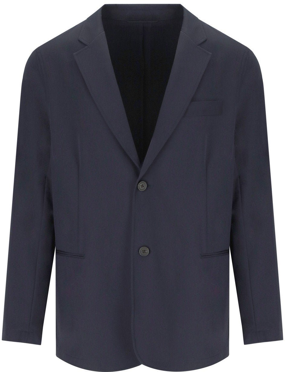 EMPORIO ARMANI SINGLE-BREASTED JACKET Blauw