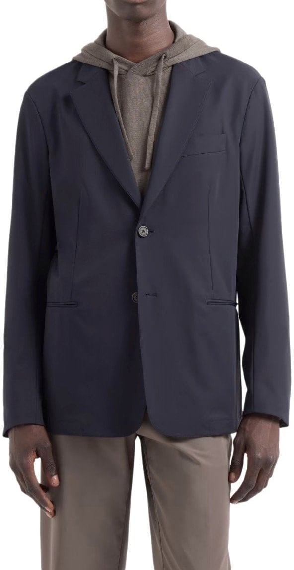 EMPORIO ARMANI SINGLE-BREASTED JACKET Blauw