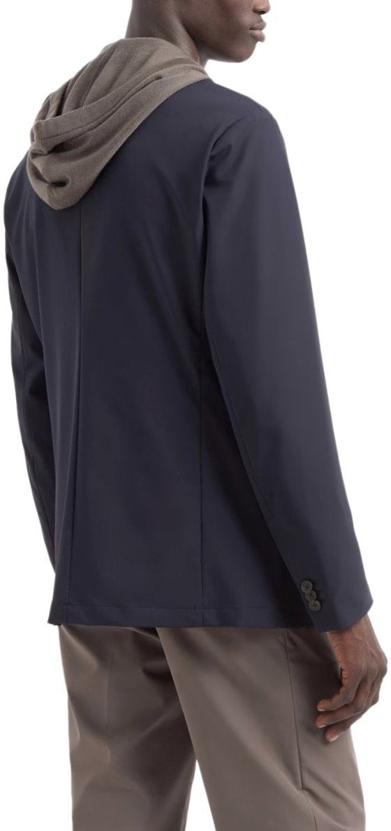 EMPORIO ARMANI SINGLE-BREASTED JACKET Blauw