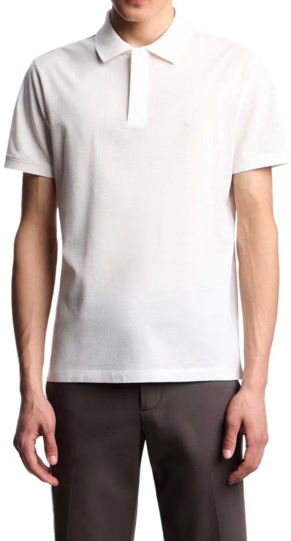 Emporio Armani EMPORIO ARMANI TRAVEL ESSENTIAL POLO SHIRT Wit
