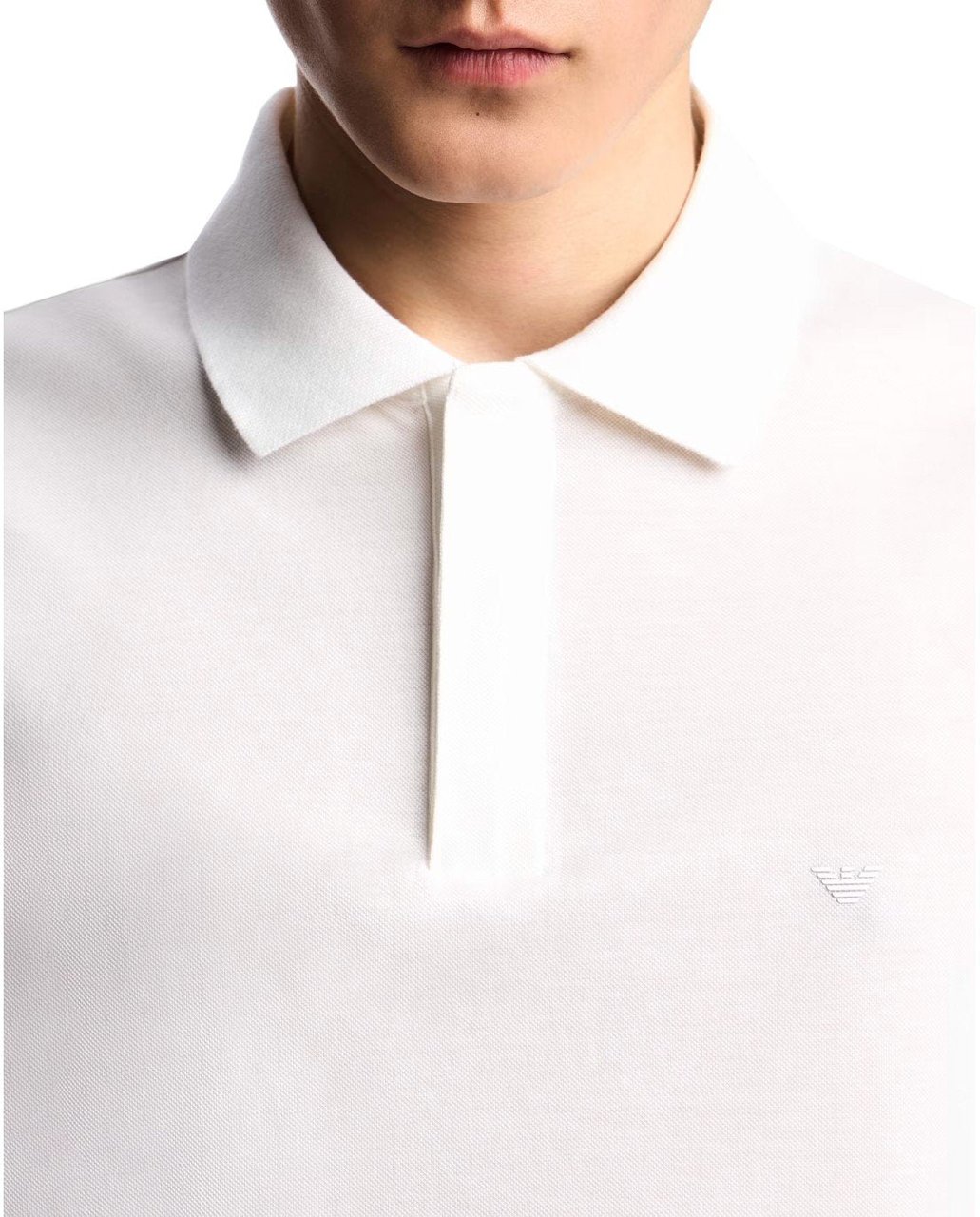 Emporio Armani EMPORIO ARMANI TRAVEL ESSENTIAL POLO SHIRT Wit