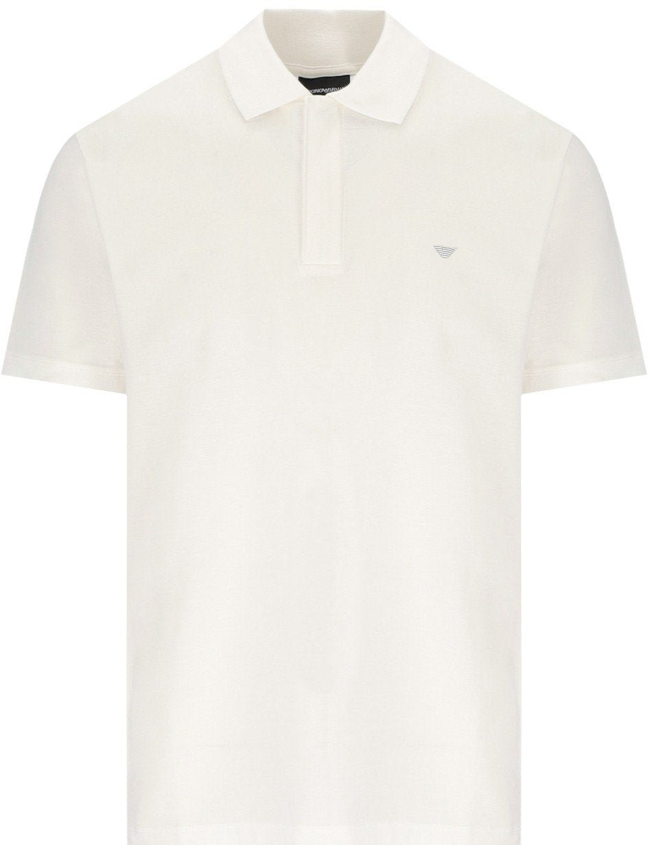 Emporio Armani EMPORIO ARMANI TRAVEL ESSENTIAL POLO SHIRT Wit