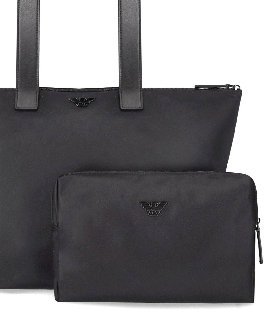 Emporio Armani EMPORIO ARMANI NYLON SHOPPING BAG Zwart