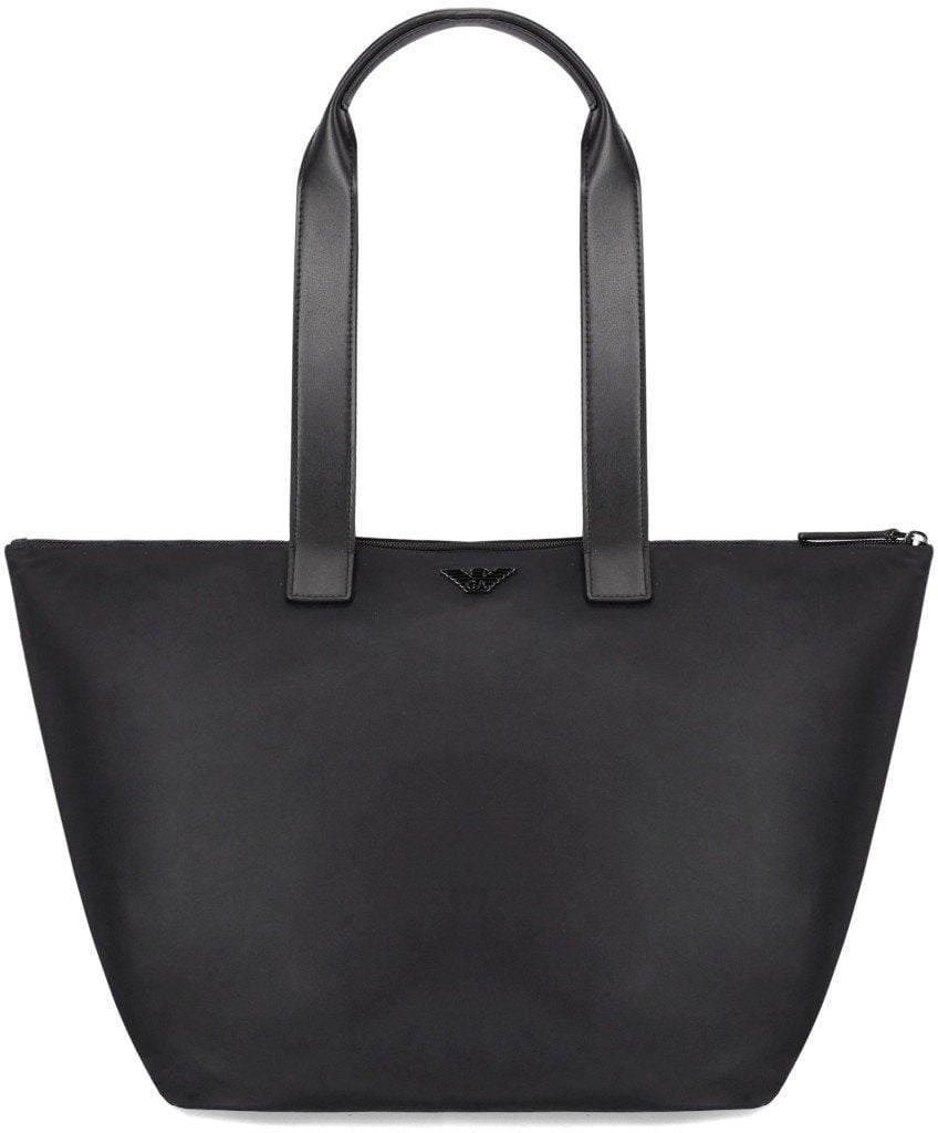 Emporio Armani EMPORIO ARMANI NYLON SHOPPING BAG Zwart