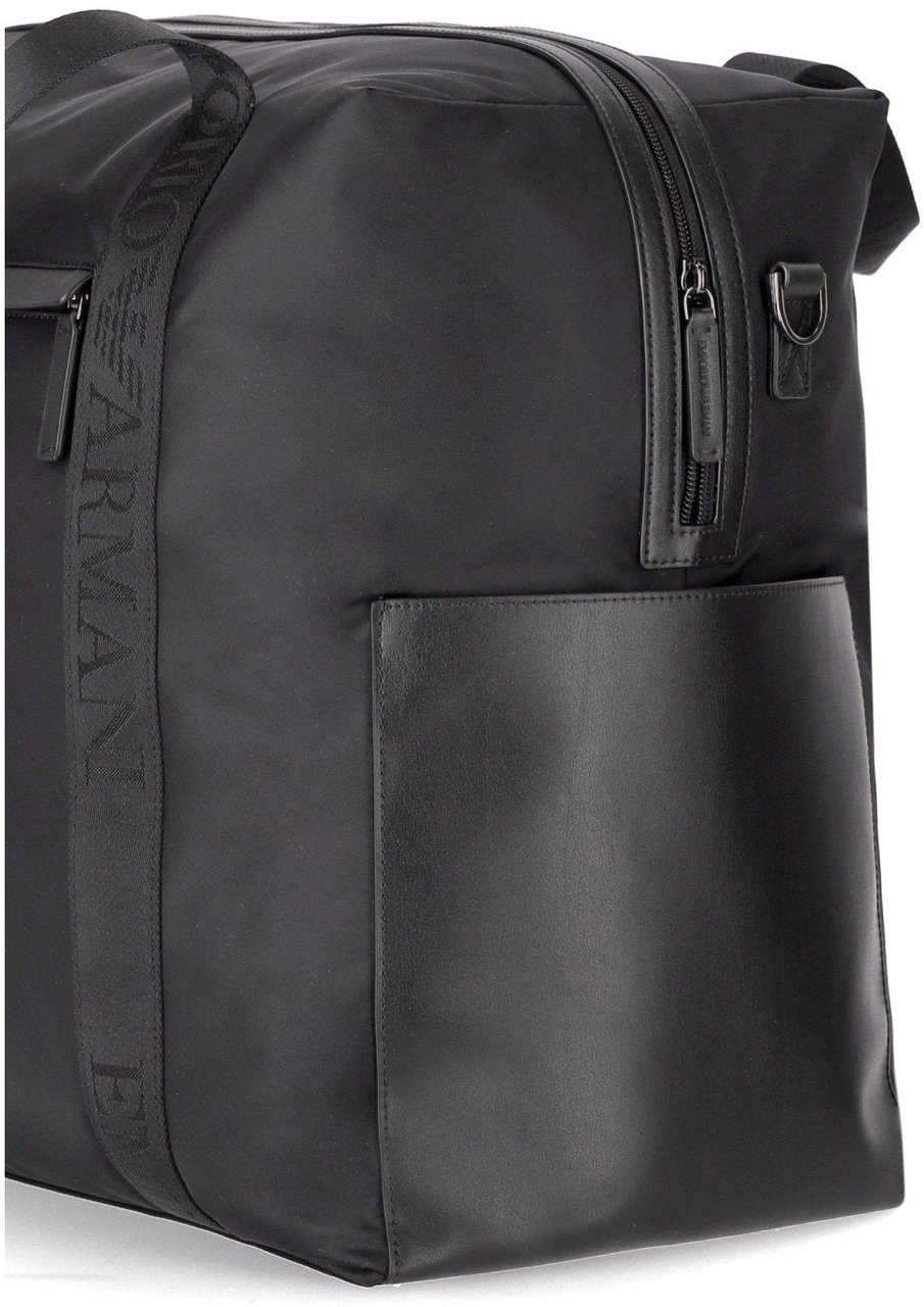 Emporio Armani EMPORIO ARMANI NYLON DUFFLE BAG Zwart