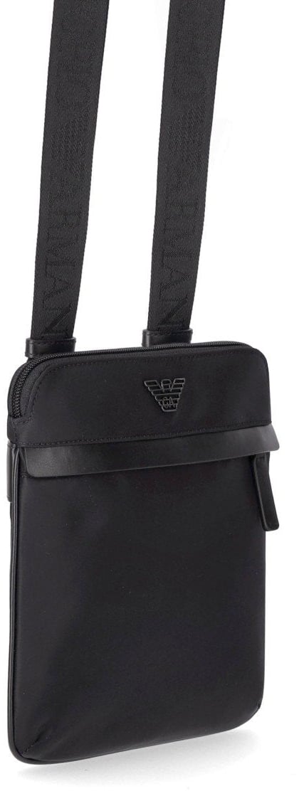 Emporio Armani EMPORIO ARMANI NYLON CROSSBODY BAG Zwart