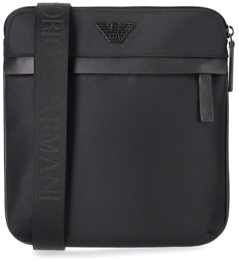 Emporio Armani EMPORIO ARMANI NYLON CROSSBODY BAG Zwart