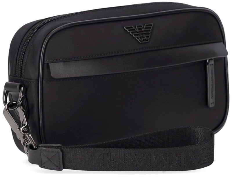 Emporio Armani EMPORIO ARMANI NYLON TOILETRY BAG Zwart