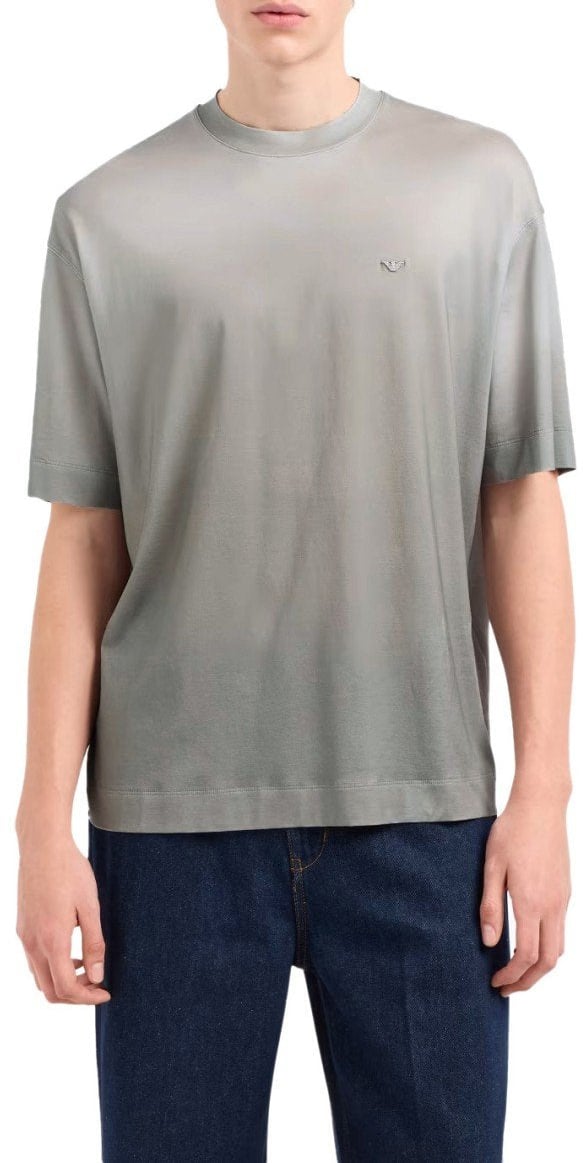 Emporio Armani EMPORIO ARMANI GREY DEGRADÉ T-SHIRT Grijs