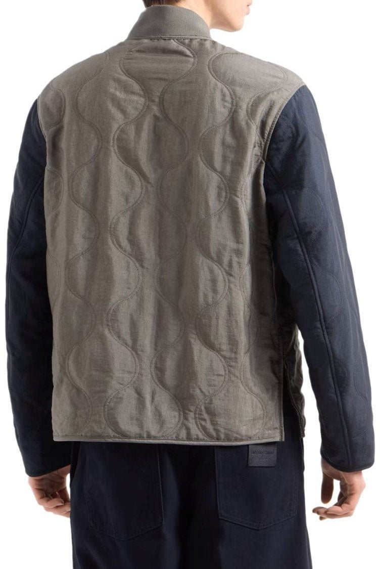 Emporio Armani EMPORIO ARMANI FOREST FOG NAVY BLUE JACKET Groen