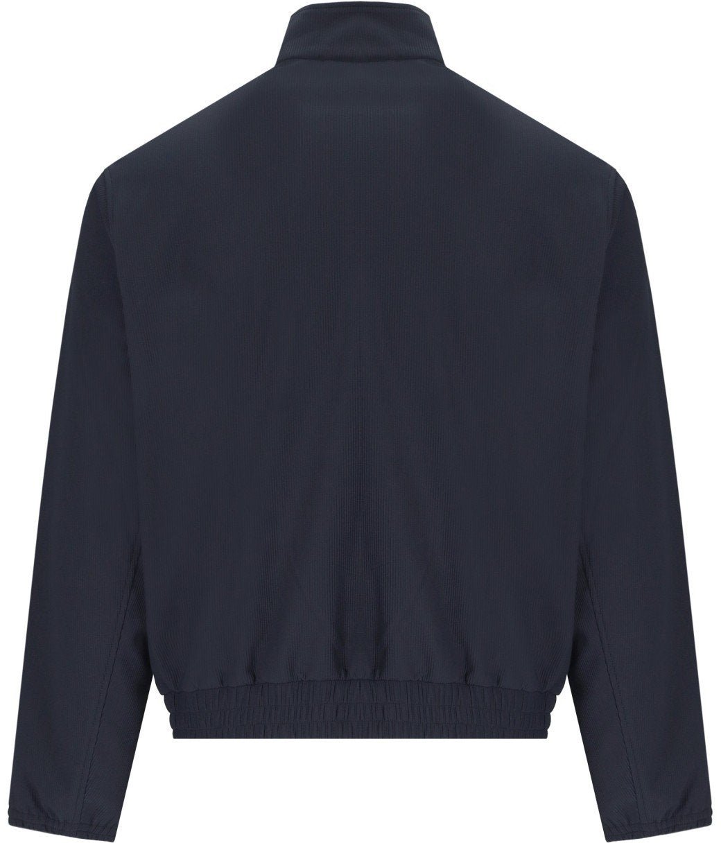 Emporio Armani EMPORIO ARMANI NAVY RIBBED JACKET Blauw