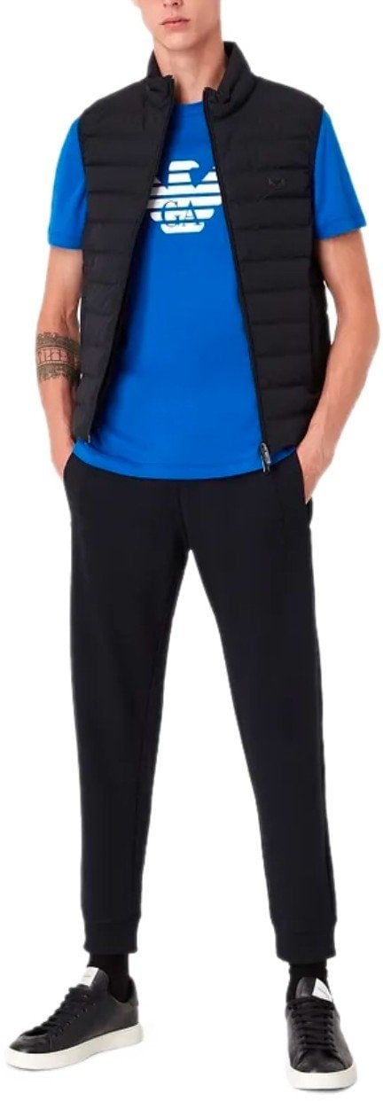 Emporio Armani EMPORIO ARMANI ESSENTIAL NAVY QUILTED VEST Blauw