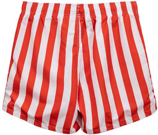 Emporio Armani Emporio Armani Red Polyester Swim Shorts Rood