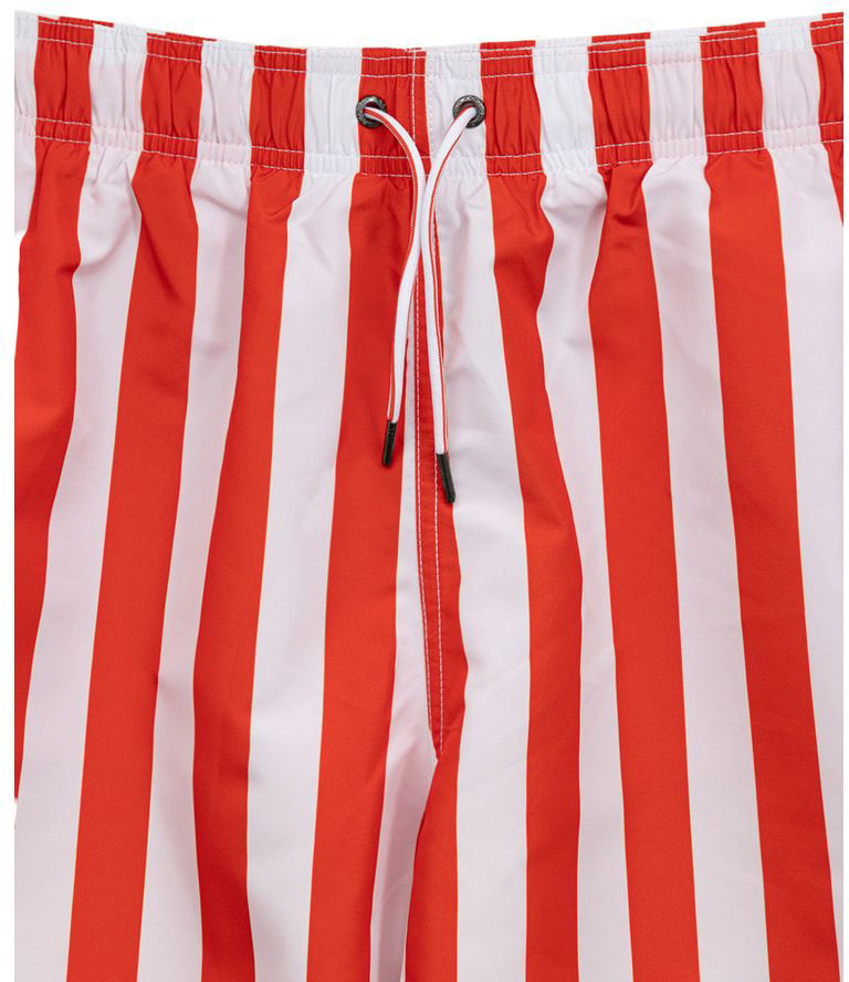 Emporio Armani Emporio Armani Red Polyester Swim Shorts Rood