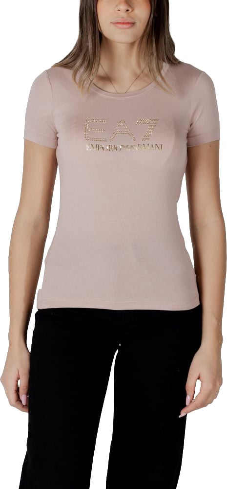Emporio Armani EA7 Emporio Armani Pink Modal T-Shirt Roze