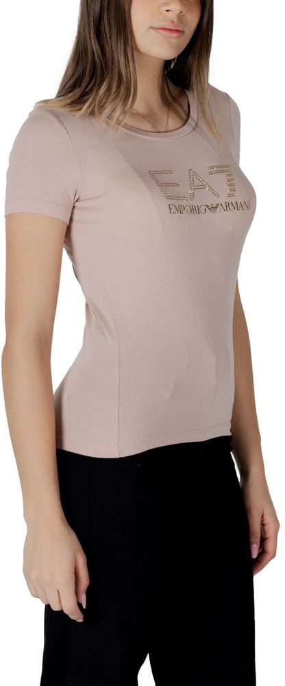 Emporio Armani EA7 Emporio Armani Pink Modal T-Shirt Roze