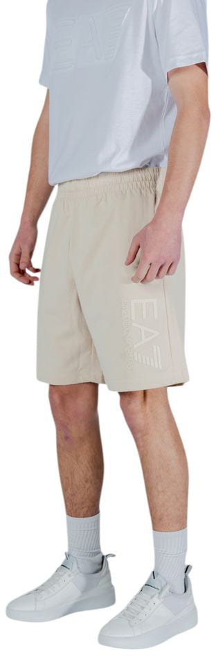 Emporio Armani EA7 Emporio Armani Beige Cotton Bermuda Shorts Beige