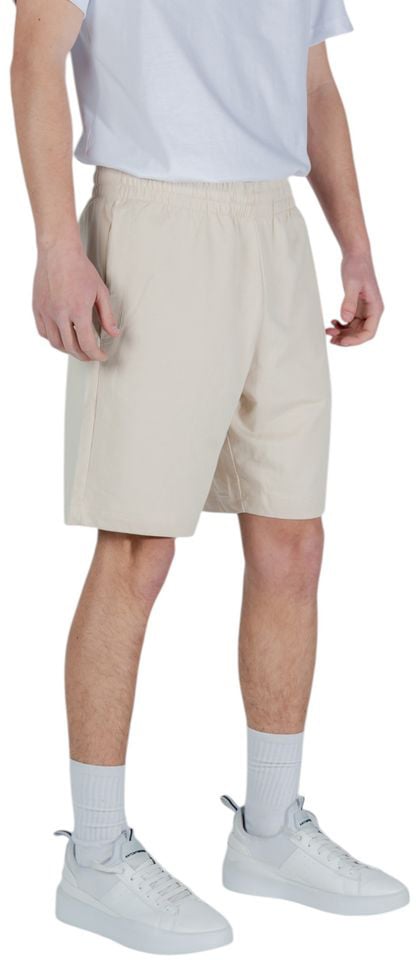 Emporio Armani EA7 Emporio Armani Beige Cotton Bermuda Shorts Beige
