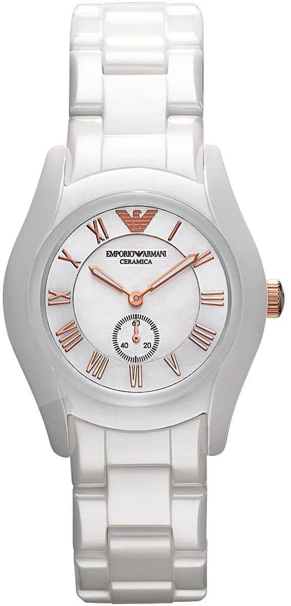 Emporio Armani Armani Dameshorloge AR1418 Keramiek Wit 35mm Wit