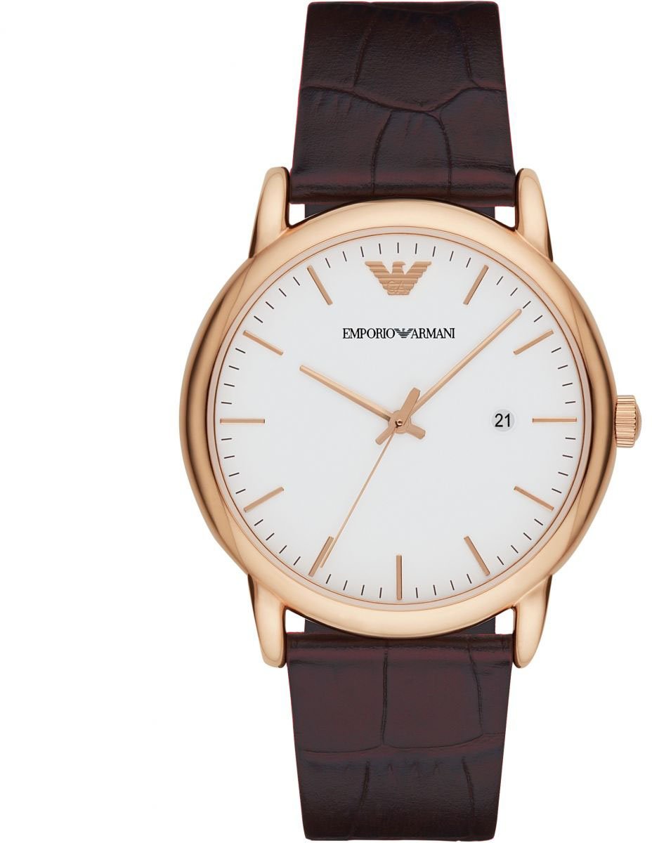 Emporio Armani Armani AR2502 Herenhorloge 43mm Bruin