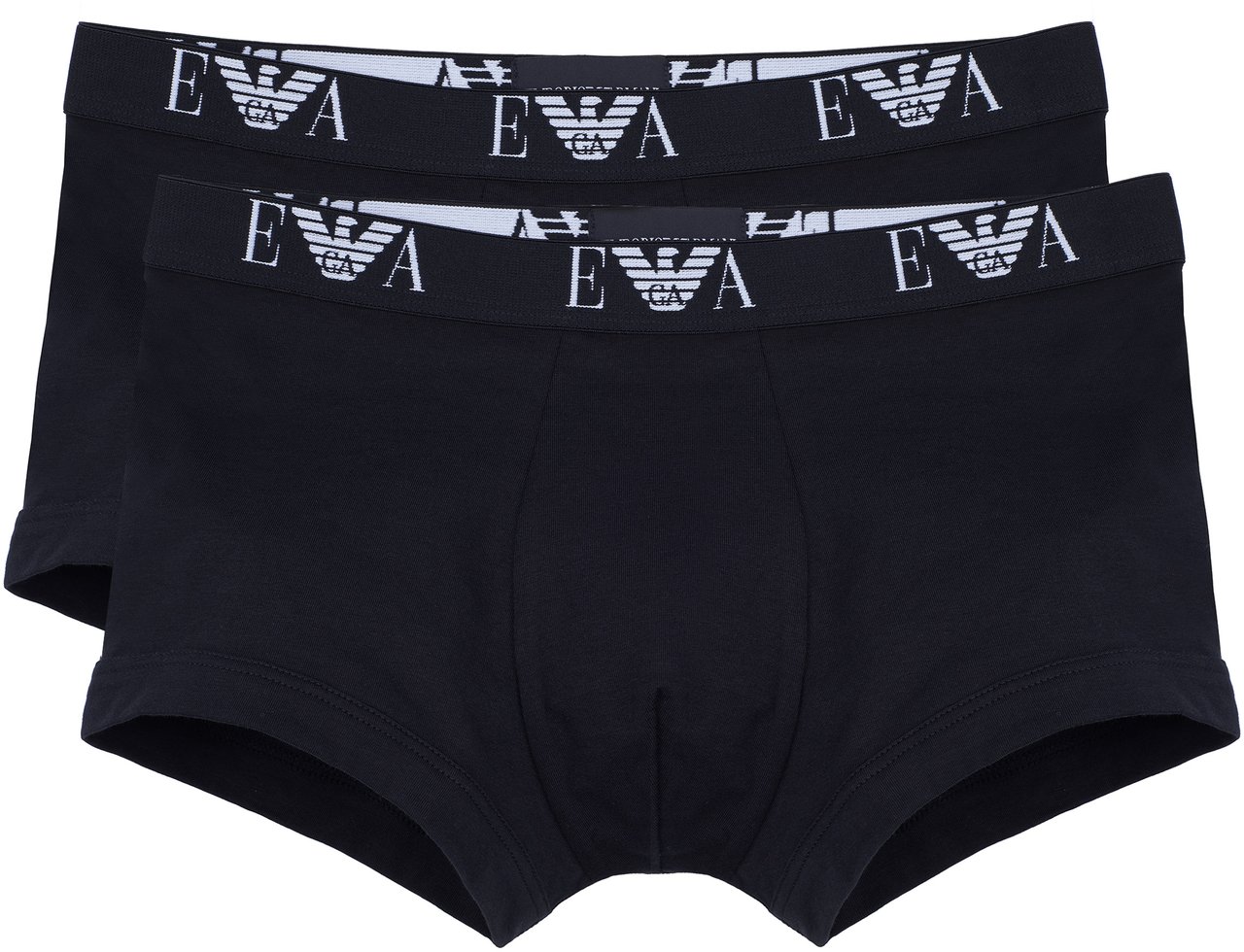 Emporio Armani Boxershorts Zweierpack schwarz Zwart