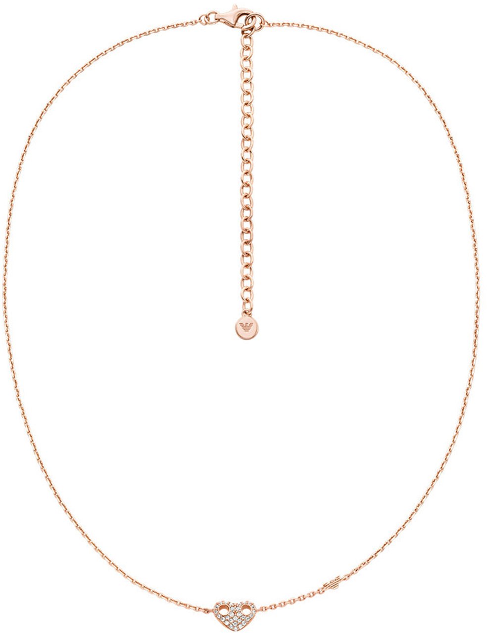 Emporio Armani Sentimental - Ketting - Roségoud Divers