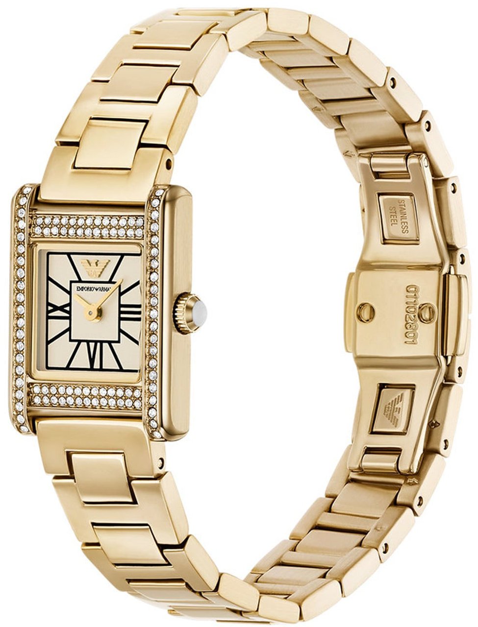 Emporio Armani - Horloge - Wit Goud