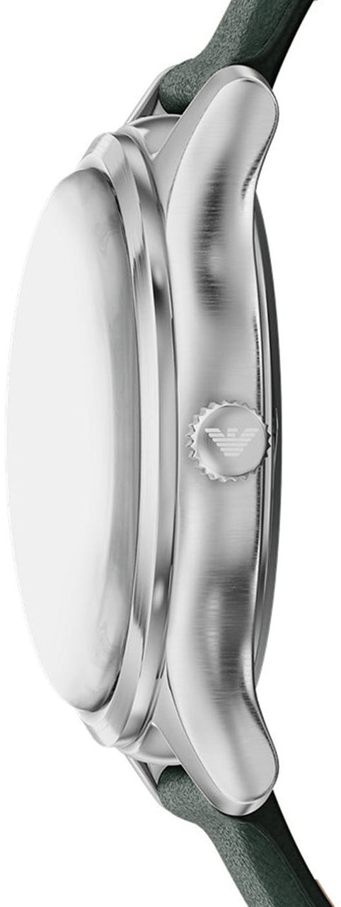 Emporio Armani - Horloge - Donkergroen Divers