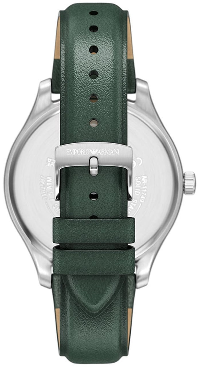 Emporio Armani - Horloge - Donkergroen Divers