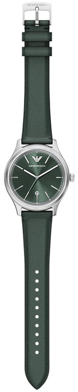 Emporio Armani - Horloge - Donkergroen Divers
