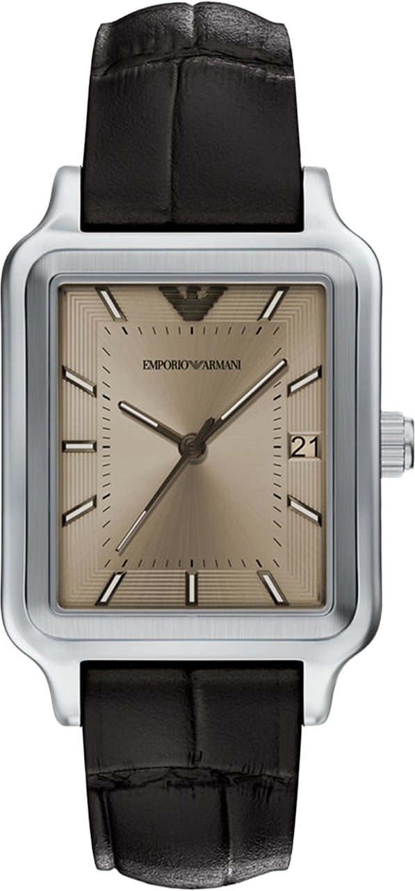 Emporio Armani - Horloge - Taupe Zilver