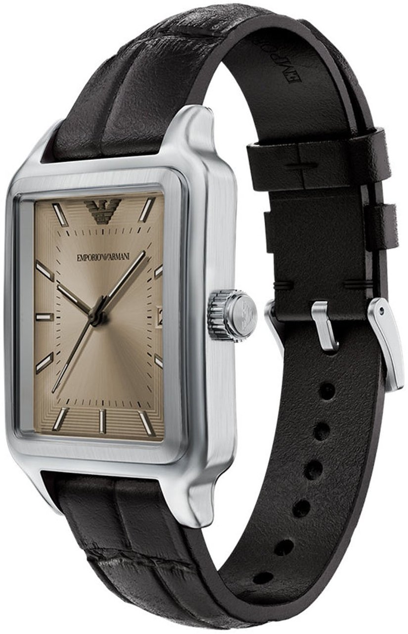 Emporio Armani - Horloge - Taupe Zilver