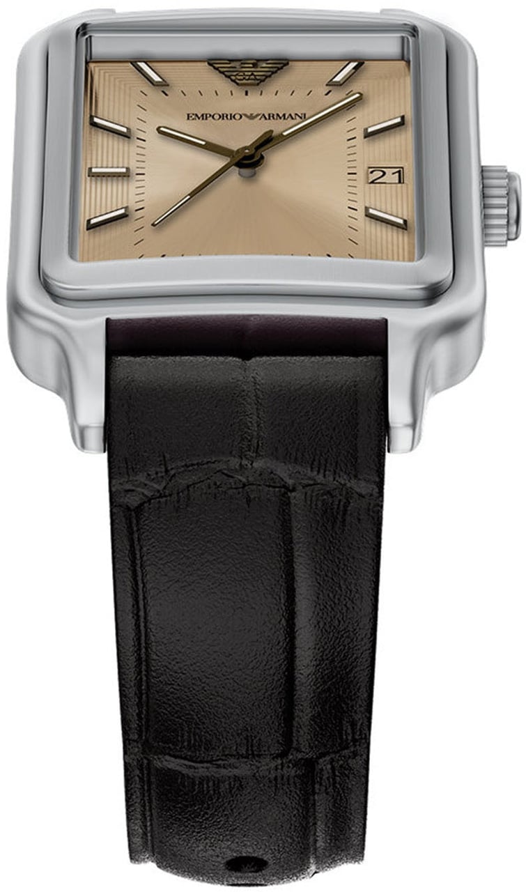 Emporio Armani - Horloge - Taupe Zilver
